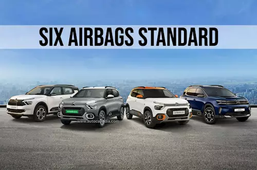 Citroen C3 Aircross, C3 and eC3 to get six airbags as sta...